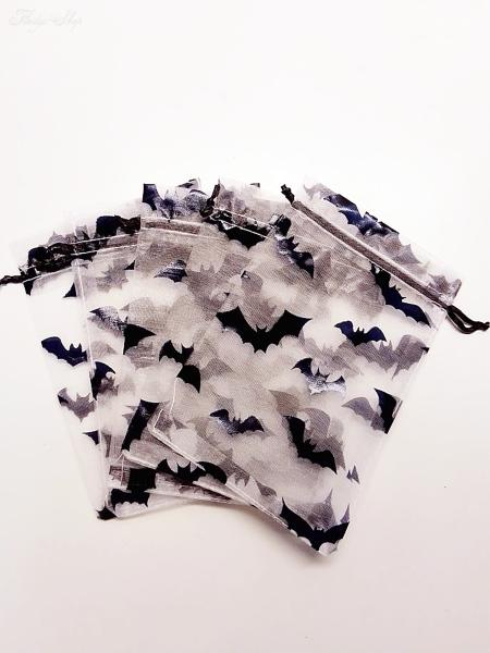 Fledermaus Organza-Zugbeutel